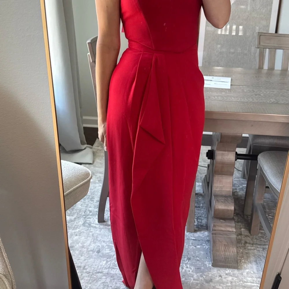 Red Evening Skirt - Picture 3 of 7